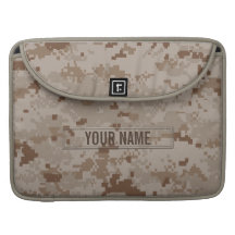 Digital Desert Camouflage (Customizable) Sleeve For MacBook Pro