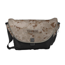 Digital Desert Camouflage (Customizable) Courier Bag