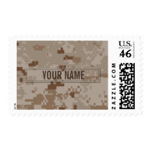Digital Desert Camouflage (Customizable) Postage