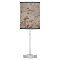 Digital Desert Camouflage Table Lamp