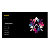 digital flower business cards
