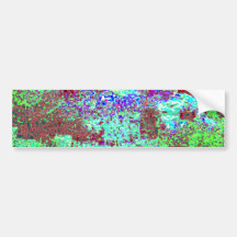 Digital Flowerbed Bumper Stickers