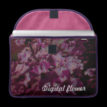 digital Flowers macbook sleeves