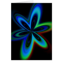 Digital Fractal Flower cards