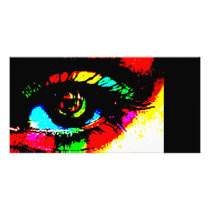 Digital Graffiti Eye Custom Photo Card