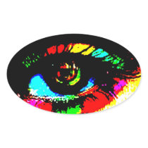 Digital Graffiti Eye Sticker