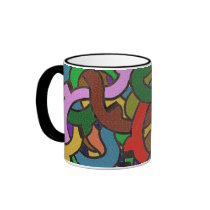 Digital Graffiti of Colorful Pipes Mug