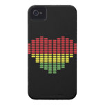 Digital heart iPhone 4 case