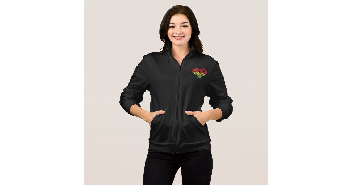 Digital heart jacket Zazzle
