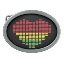 Digital heart meter belt buckle belt buckles