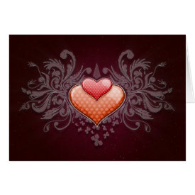 Digital Hearts Card