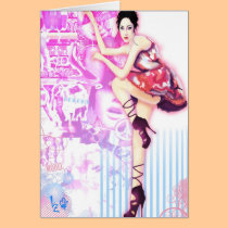 Digital illustration inspired "Vogue China - Princ cards