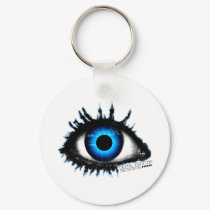 Digital Insomnia Exploding Eye Keyring keychains by Flirt_Culture_UK Digital Insomnia Exploding Eye Keyring keychains