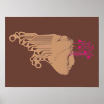 Digital Kore (maiden) brown print