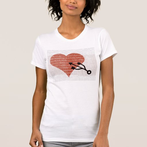 Digital love tee shirt