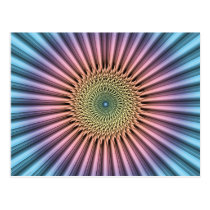 Digital Mandala Flower postcards
