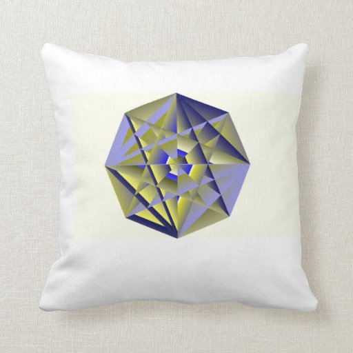 Digital Medallion Throw Pillow