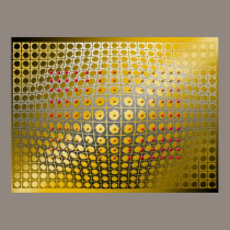 Digital Op-art  Spheroid magnetism posters