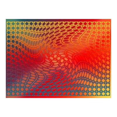 the hallucinogenic toreador wallpaper. Digital Op-art - Toreador dance Print by artprints