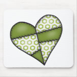 Digital Padded Patchwork - Heart-002 Mousepad