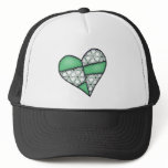 Digital Padded Patchwork - Heart-003 hats