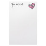 Digital Padded Patchwork - Heart-011 Stationery Paper