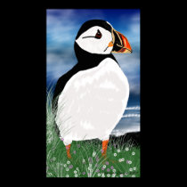 Digital Painted Puffin - Northumberland Puffin posters