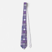 Digital Patchwork pattern necktie
