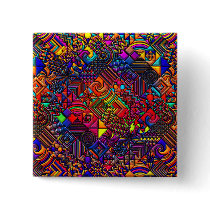 digital quilt modern retro buttons