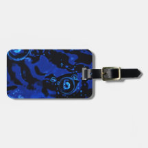 Digital Radial Colours Blur Glow Art Beautiful Des Luggage Tags