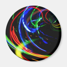 Digital Radial Colours Blur Glow Art Beautiful Des Magnets
