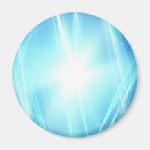 Digital Radial Colours Blur Glow Art Beautiful Des Fridge Magnet