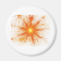 Digital Radial Colours Blur Glow Art Beautiful Des Magnets