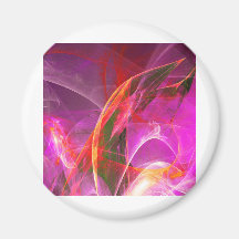 Digital Radial Colours Blur Glow Art Beautiful Des Magnets