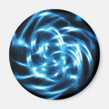 Digital Radial Colours Blur Glow Art Beautiful Des Refrigerator Magnet