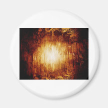 Digital Radial Colours Blur Glow Art Beautiful Des Fridge Magnet