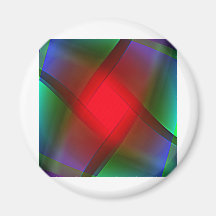Digital Radial Colours Blur Glow Art Beautiful Des Magnet