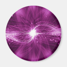 Digital Radial Colours Blur Glow Art Beautiful Des Fridge Magnets