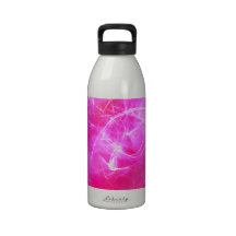 Digital Radial Colours Blur Glow Art Beautiful Des Drinking Bottle