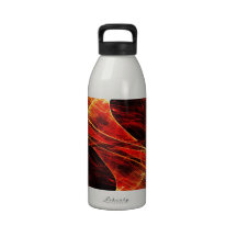 Digital Radial Colours Blur Glow Art Beautiful Des Drinking Bottle