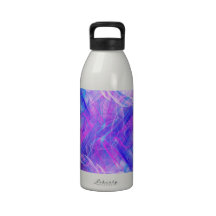 Digital Radial Colours Blur Glow Art Beautiful Des Drinking Bottles