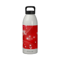 Digital Radial Colours Blur Glow Art Beautiful Des Drinking Bottle