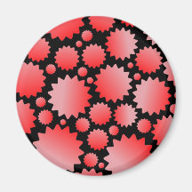 Digital Radial Colours Blur GlowArt Beautiful Desi Magnet