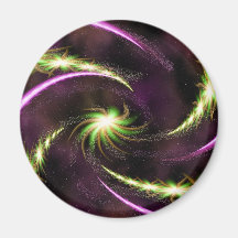 Digital Radial Colours Blur GlowArt Beautiful Desi Fridge Magnet