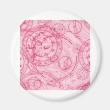 Digital Radial Colours Blur GlowArt Beautiful Desi Fridge Magnets