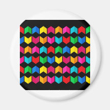 Digital Radial Colours Blur GlowArt Beautiful Desi Magnets