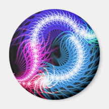 Digital Radial Colours Blur GlowArt Beautiful Desi Magnet