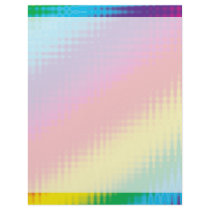 Digital Rainbow Lines Personalized Letterhead