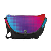 Digital Rainbow Lines Messenger Bag