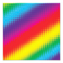 Digital Rainbow Lines Photo